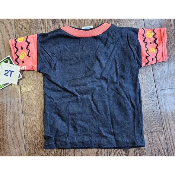 Vtg Bull Frog Surf The Beach 90s Toddler Black T-Shirt Sz 2T NOS New With Tags - Picture 2 of 8